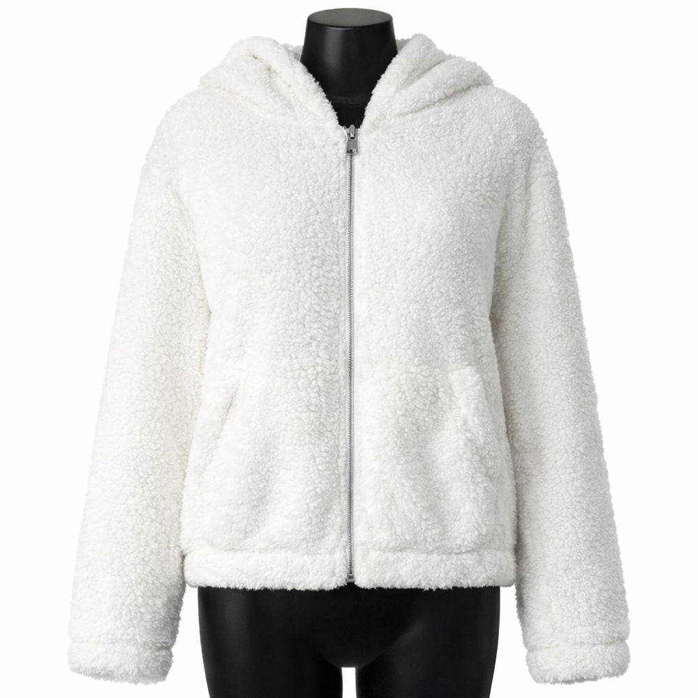 Reflex White Sherpa Jacket - Lg